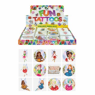 H&Igrave;NH XĂM VUI NHỘN - MẪU: TI&Ecirc;N NỮ / FAIRY, Mỗi G&oacute;i 12x H&igrave;nh Xăm TRONG HỘP TRƯNG B&Agrave;Y (48 g&oacute;i)