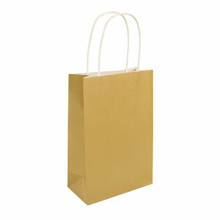 T&uacute;i Giấy C&oacute; Quai - 14x21x7cm - M&agrave;u: V&Agrave;NG (24 chiếc)