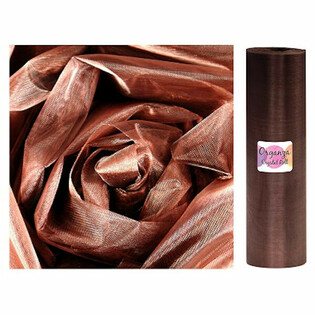 Cuộn Vải Organza - 28 Cm x 25 M&Eacute;T - M&agrave;u N&acirc;u Chocolate (1 cuộn)