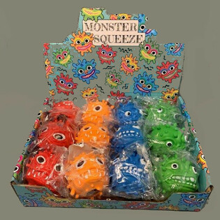 Đồ Chơi B&oacute;p Tay Qu&aacute;i Vật Squeeze Trong Hộp Trưng B&agrave;y (12 C&aacute;i)