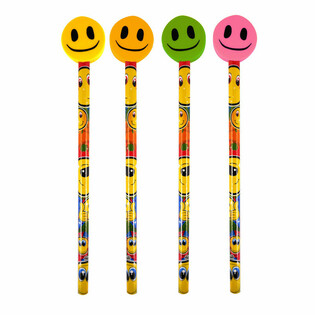 B&uacute;t Ch&igrave; Mặt Cười Smiley C&oacute; Tẩy (24 c&acirc;y)
