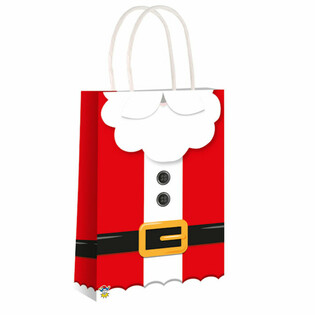 T&uacute;i Giấy &Ocirc;ng Gi&agrave; Noel c&oacute; Quai - 14x21x7cm - 24 C&aacute;i