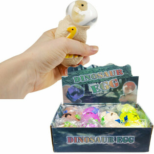 Trứng Khủng Long Squeeze Đồ Chơi B&oacute;p Tay Hộp Trưng B&agrave;y (12 chiếc)