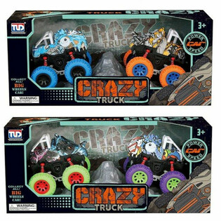 Bộ 2 Xe Monster Truck Khủng Long Chạy Đ&agrave; Trong Hộp Qu&agrave; Sang Trọng - Nhiều M&agrave;u