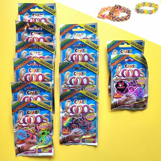 T&Uacute;I B&Iacute; MẬT CRAZE LOOPS LOOM - TRONG HỘP TRƯNG B&Agrave;Y (12 c&aacute;i)