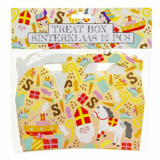 Hộp qu&agrave; b&aacute;nh Sinterklaas 12x12.5x6 cm (12 c&aacute;i)
