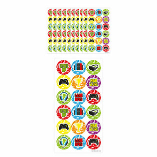 Nh&atilde;n d&aacute;n Gamer Fun - 10 Tờ (18 Nh&atilde;n d&aacute;n mỗi tờ)