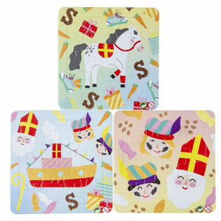 TR&Ograve; CHƠI XẾP H&Igrave;NH SINTERKLAAS - 14 x 14 cm (50 bộ)