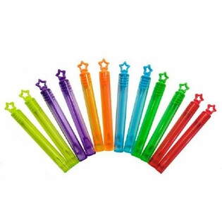 Que Thổi Bong B&oacute;ng H&igrave;nh Ng&ocirc;i Sao M&agrave;u Sắc (12 chiếc)