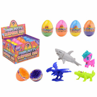 Trứng Đồ Chơi Foam Putty Surprise Egg K&egrave;m Đồ Chơi Bất Ngờ (Hộp 24 Quả)