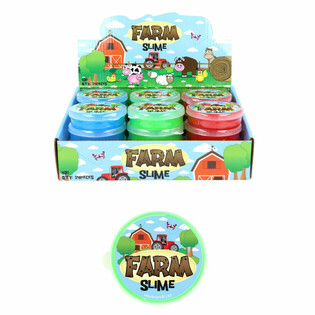 Slime Chủ Đề N&ocirc;ng Trại K&egrave;m Khay Trưng B&agrave;y (24 bộ)