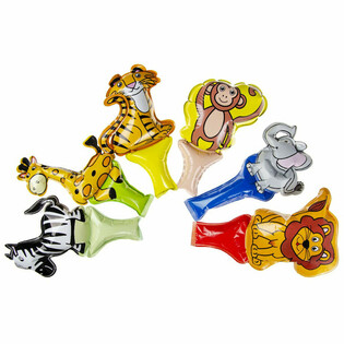 BONG B&Oacute;NG CẦM TAY TỰ BƠM HƠI - ĐỘNG VẬT HOANG D&Atilde; - 48 c&aacute;i