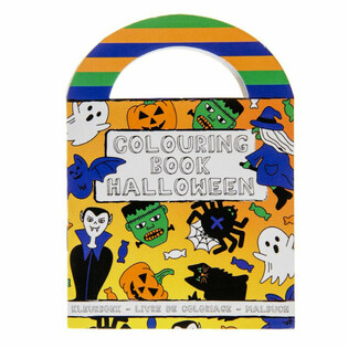 S&aacute;ch T&ocirc; M&agrave;u Halloween Nhỏ K&egrave;m Nh&atilde;n D&aacute;n (48 Cuốn)