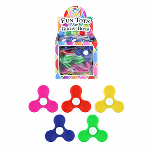Con Quay Fidget Spinner Nhựa K&egrave;m Hộp Trưng B&agrave;y - Nhiều M&agrave;u (100 c&aacute;i)