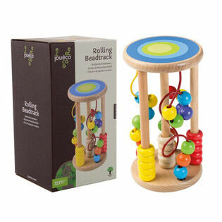 Jouéco - Đường Đua Hạt Gỗ Lăn - Dành cho trẻ từ 12 tháng (1 cái)