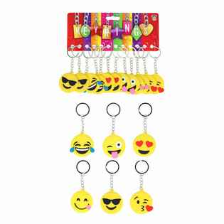 M&oacute;c Kh&oacute;a Mặt Cười Smiley Mix (12 C&aacute;i)