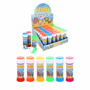Đồ Chơi Thổi Bong B&oacute;ng Sinh Vật Biển &ndash; Sea Life - 50ml Trong Hộp Trưng B&agrave;y (36 c&aacute;i)