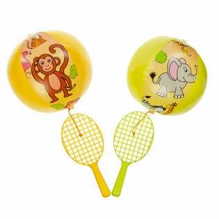 VỢT PADDLE K&Egrave;M B&Oacute;NG - ĐỘNG VẬT RỪNG XANH (12 c&aacute;i)