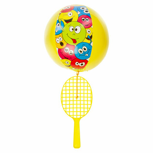 Vợt Paddle k&egrave;m B&oacute;ng - Smiley (12 c&aacute;i)