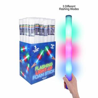 Gậy xốp LED - Gậy tiệc đa sắc trong hộp trưng b&agrave;y (24 c&aacute;i)