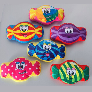 Kẹo B&ocirc;ng Plush - Nhiều M&agrave;u (24 c&aacute;i)