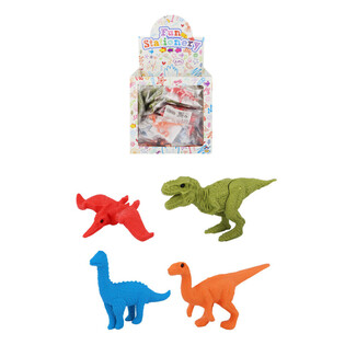 G&Ocirc;M TẨY - MẪU: KHỦNG LONG MIX - TRONG HỘP TRƯNG B&Agrave;Y (80 c&aacute;i)