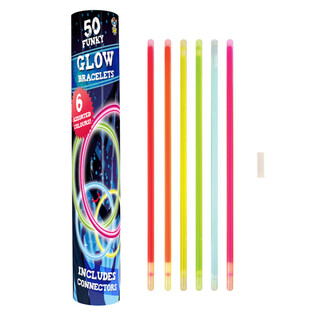 Vòng Tay Phát Sáng Glow - 50 Cái/Ống (Trưng bày 12 ống)