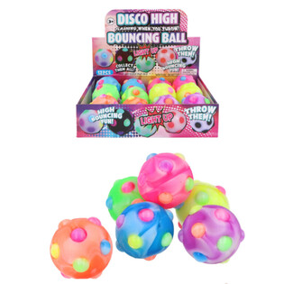 B&oacute;ng Nảy Ph&aacute;t S&aacute;ng Disco - 6cm - Trong Hộp Trưng B&agrave;y (12 c&aacute;i)