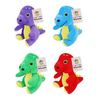 Khủng long nhồi b&ocirc;ng - Cao 19cm - Nhiều m&agrave;u phối hợp (12 c&aacute;i)