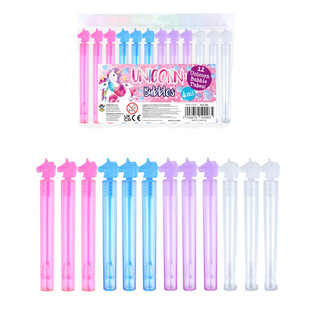 Gậy thổi bong b&oacute;ng x&agrave; ph&ograve;ng mini h&igrave;nh Kỳ l&acirc;n Unicorn (Vỉ 12 c&acirc;y)