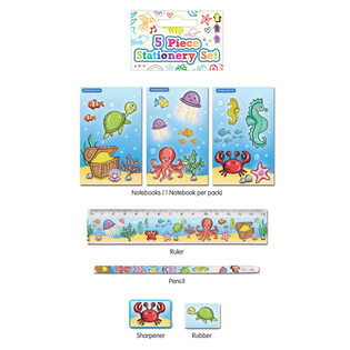 Bộ dụng cụ học tập Sea Life 5 m&oacute;n (24 bộ)