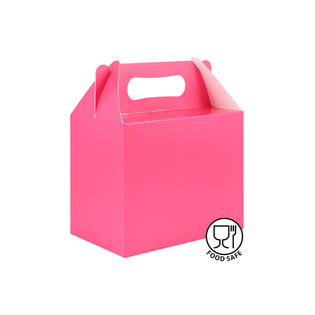 Hộp Qu&agrave; Tặng / Hộp Chia B&aacute;nh Kẹo M&agrave;u: Hồng 14x9.5x12 cm (12 chiếc)