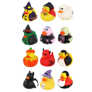 Vịt tắm Halloween Mix (12 c&aacute;i) - 6 x 5 cm