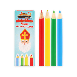 Bộ b&uacute;t ch&igrave; m&agrave;u Sinterklaas 4 chiếc trong hộp trưng b&agrave;y (120 bộ)