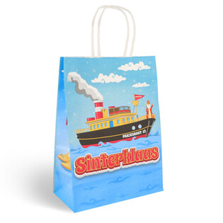 T&uacute;i Giấy Đựng Qu&agrave; Sinterklaas / Th&aacute;nh Nicholas - 16x8x22 cm (12 c&aacute;i)
