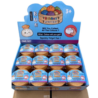 RAGE - Đồ chơi Squishy B&aacute;nh bao nhỏ (5.3x5.3x4.1 cm) - Xu hướng 2026 (24 c&aacute;i)