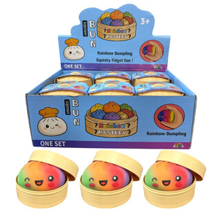 RAGE - RAINBOW Squishy Bun Dumplings LỚN (8.5 x 8.5 x 4.8 Cm) - Đồ chơi Viral 2026 (12 c&aacute;i)