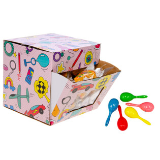 K&Egrave;N MARACAS SAMBA NHỎ - NHIỀU M&Agrave;U - TRONG HỘP TRƯNG B&Agrave;Y (60 c&aacute;i)