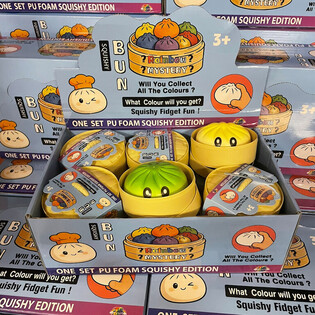 RAGE - Squishy Bun Dumplings LỚN - ONE SET PU FOAM SQUISHY EDITION (12 c&aacute;i)