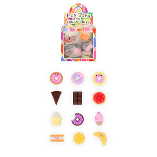 ĐỒ CHƠI SQUISHY B&Aacute;NH NGỌT BỐC THĂM - K&Egrave;M HỘP TRƯNG B&Agrave;Y (84 chiếc)