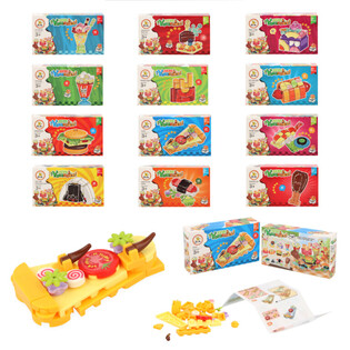 Đồ Chơi Lắp R&aacute;p Fast Food - Bộ Xếp H&igrave;nh Đồ Ăn Nhanh Nhiều Loại Hộp Trưng B&agrave;y (12 bộ)