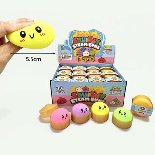 RAGE - Đồ Chơi Squishy B&aacute;nh Bao Dumpling NHỎ (K&iacute;ch thước 5.5 x 5.5 x 3 Cm) - Fidget Toy Viral 2026 (24 C&aacute;i)