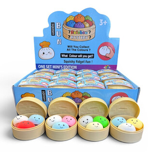 Đồ Chơi Bóp RAGE - Squishy MINI’S EDITION Bánh Bao Dumplings NHỎ (5.3 x 5.3 x 4.1 Cm) Viral 2026 Fidget Toy (24 Cái)