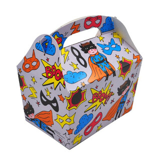 HỘP ĐỒ ĂN TRẺ EM MẪU: SUPERHERO - K&iacute;ch thước 18.5x12x19 CM - FOODBOX - KIDSBOX (24 chiếc)
