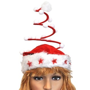 ƯU ĐÃI SỈ - NÓN NOEL LÒ XO CAO CẤP NGÔI SAO PHÁT SÁNG (120 cái)