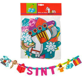 Dây Cờ Trang Trí Sinterklaas và Piet - Dài 1.5m (12 cái)