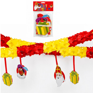 Dây Cờ Treo Trang Trí Sinterklaas & Piet - 4 M (6 Cái)