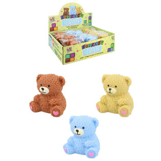 ĐỒ CHƠI BÓP SQUISHY GẤU SQUEEZY - NHIỀU MÀU - KÈM HỘP TRƯNG BÀY (12 Cái)