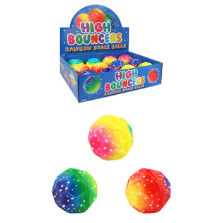 B&Oacute;NG NẢY HIGH BOUNCE RAINBOW SPACE - HỘP TRƯNG B&Agrave;Y (12 quả)