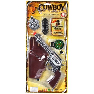 BỘ ĐỒ CHƠI COWBOY TR&Ecirc;N VỈ CARD - MẪU 2 (4 m&oacute;n)